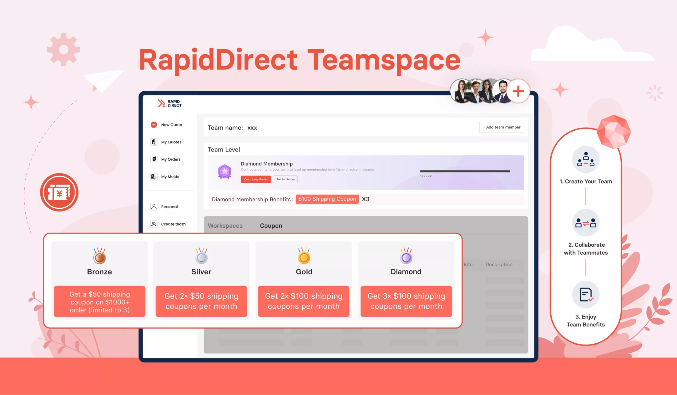 Cesar upgraded teamspace